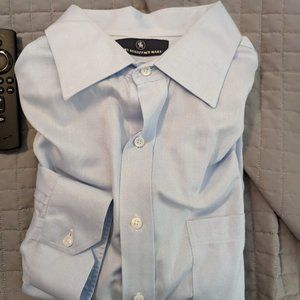 Hart Schaffner Marx Blue Dress Shirt 17 1/2 35